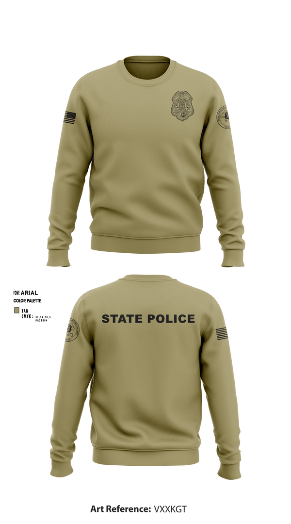 Crew Neck Sweatshirt, , Police, Teamtime, Team time, sublimation, custom sports apparel, team uniforms, spirit wear, spiritwear, sports uniforms, custom shirts, team store, custom team store, fundraiser sports, apparel fundraiser