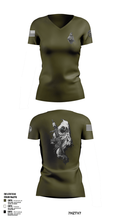 Reapers 66919819 Women's Short Sleeve V-neck Shirt - 1