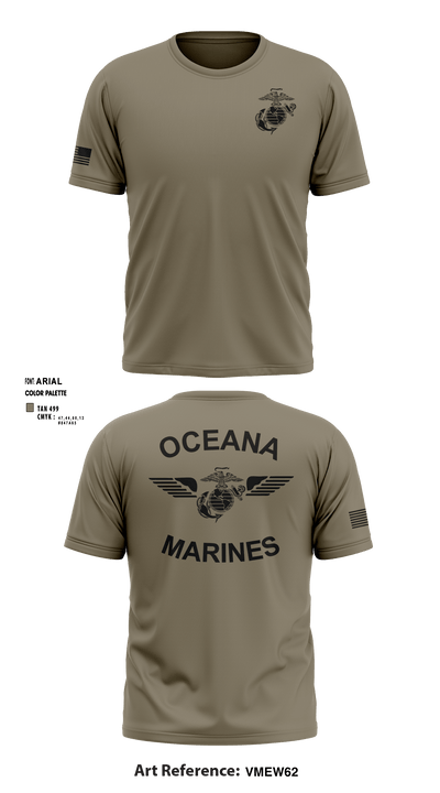 Oceana Marines 61589577 Short Sleeve Performance Shirt - 2