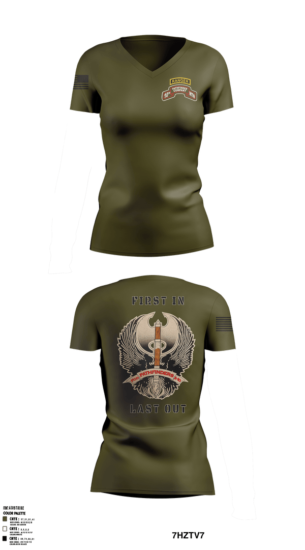 Women's Short Sleeve Vneck Shirt, , Army, Teamtime, Team time, sublimation, custom sports apparel, team uniforms, spirit wear, spiritwear, sports uniforms, custom shirts, team store, custom team store, fundraiser sports, apparel fundraiser
