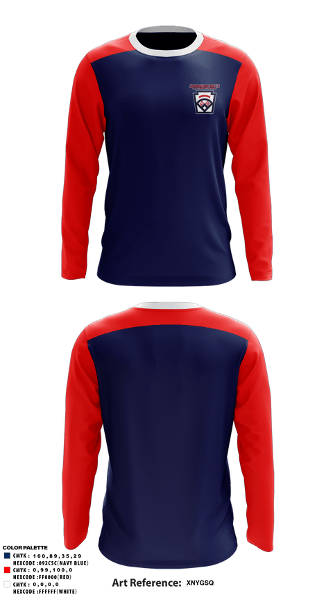 Long Sleeve Performance Shirt, Arizona District 6 Little League Baseball, Baseball, Teamtime, Team time, sublimation, custom sports apparel, team uniforms, spirit wear, spiritwear, sports uniforms, custom shirts, team store, custom team store, fundraiser sports, apparel fundraiser