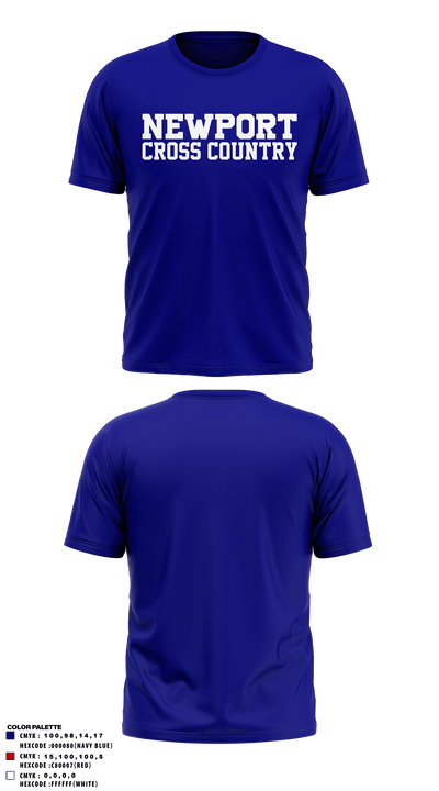 Newport High School Cross Country 52186865 Short Sleeve Performance Shirt - 5