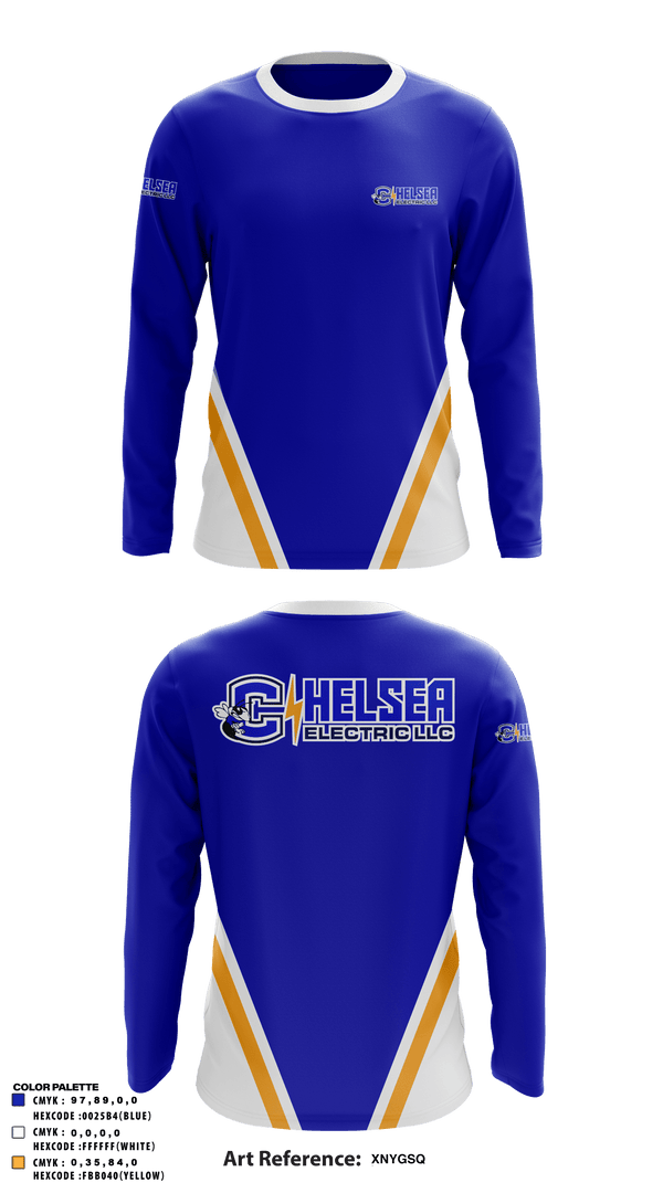 Long Sleeve Performance Shirt, Chelsea Electric LLC, , Teamtime, Team time, sublimation, custom sports apparel, team uniforms, spirit wear, spiritwear, sports uniforms, custom shirts, team store, custom team store, fundraiser sports, apparel fundraiser