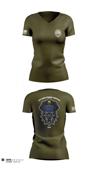 Women's Short Sleeve Vneck Shirt, PMO, Marines, Teamtime, Team time, sublimation, custom sports apparel, team uniforms, spirit wear, spiritwear, sports uniforms, custom shirts, team store, custom team store, fundraiser sports, apparel fundraiser