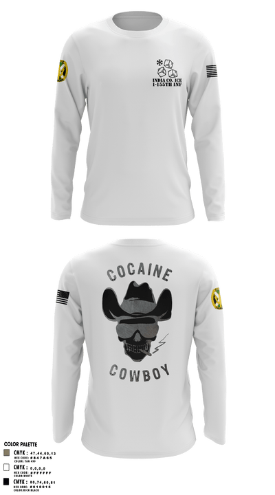 India Co 88933123 Long Sleeve Performance Shirt - 5