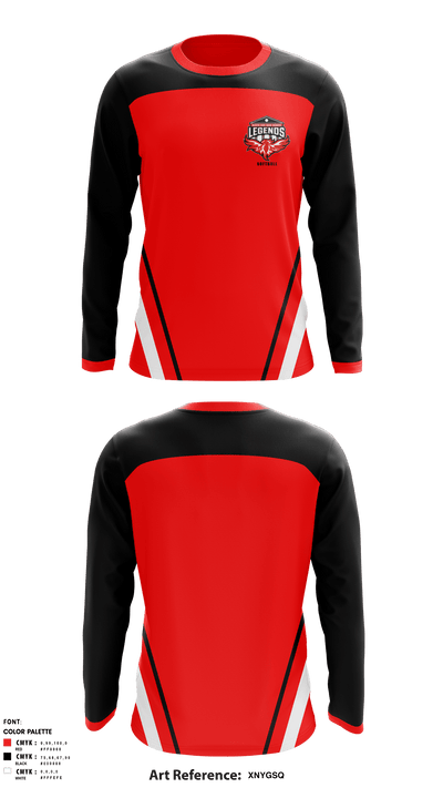 North Side High School Softball 21306920 Long Sleeve Performance Shirt - 1
