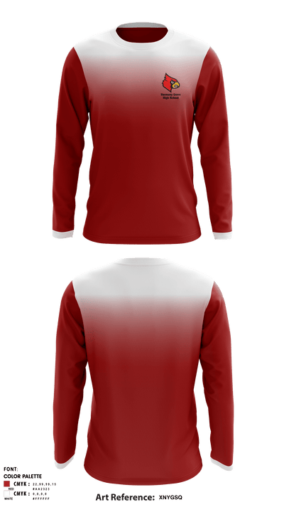 Harmony Grove High School 17696377 Long Sleeve Performance Shirt - 1