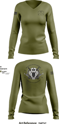 Combined Anti-Armor Team, 3rd Battalion 6th Marines 81987359 Women's Long Sleeve V-neck Shirt - 7