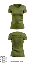 Hillsboro Police Department 31441057 Women's Short Sleeve V-neck Shirt - 7