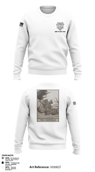 Crew Neck Sweatshirt, EMF CP DET SAC, , Teamtime, Team time, sublimation, custom sports apparel, team uniforms, spirit wear, spiritwear, sports uniforms, custom shirts, team store, custom team store, fundraiser sports, apparel fundraiser