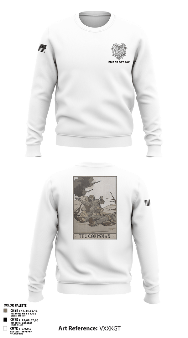 Crew Neck Sweatshirt, EMF CP DET SAC, , Teamtime, Team time, sublimation, custom sports apparel, team uniforms, spirit wear, spiritwear, sports uniforms, custom shirts, team store, custom team store, fundraiser sports, apparel fundraiser