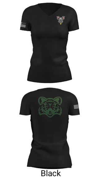 Women's Short Sleeve Vneck Shirt, Huron High School Golf, Golf, Teamtime, Team time, sublimation, custom sports apparel, team uniforms, spirit wear, spiritwear, sports uniforms, custom shirts, team store, custom team store, fundraiser sports, apparel fundraiser
