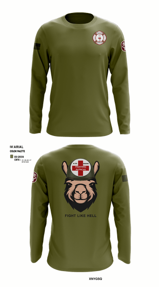 Long Sleeve Performance Shirt, WBAMCAlpha Company, WBAMC, Softball, Teamtime, Team time, sublimation, custom sports apparel, team uniforms, spirit wear, spiritwear, sports uniforms, custom shirts, team store, custom team store, fundraiser sports, apparel fundraiser