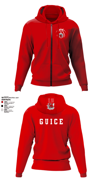 Westerville South Girls Basketball 75140636 Zip Hoodie - 1