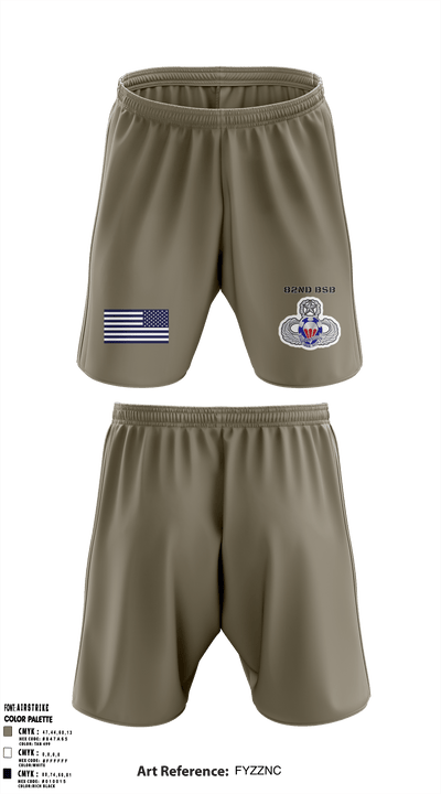 82nd BSB 82nd ABN DIV 96465842 Athletic Shorts With Pockets - 6