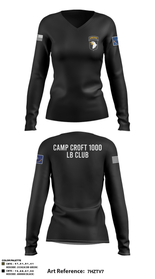 Women's Long Sleeve Vneck Shirt, , Army, Teamtime, Team time, sublimation, custom sports apparel, team uniforms, spirit wear, spiritwear, sports uniforms, custom shirts, team store, custom team store, fundraiser sports, apparel fundraiser