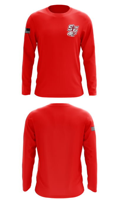 Santiam Christian School Wrestling 60304138 Long Sleeve Performance Shirt - 7