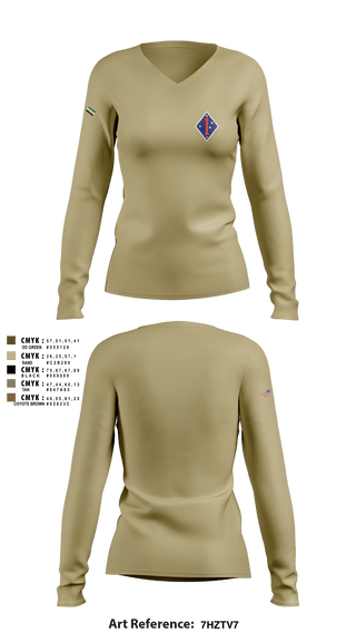 Women's Long Sleeve Vneck Shirt, , Marines, Teamtime, Team time, sublimation, custom sports apparel, team uniforms, spirit wear, spiritwear, sports uniforms, custom shirts, team store, custom team store, fundraiser sports, apparel fundraiser