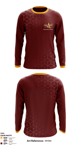 Long Sleeve Performance Shirt, Regional Alop School, Spirit Store, Teamtime, Team time, sublimation, custom sports apparel, team uniforms, spirit wear, spiritwear, sports uniforms, custom shirts, team store, custom team store, fundraiser sports, apparel fundraiser