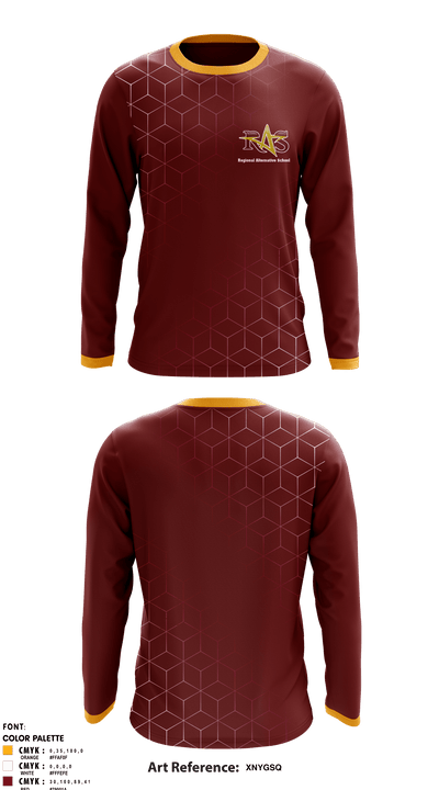 Regional Alop School 16518777 Long Sleeve Performance Shirt - 2