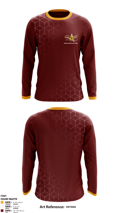 Long Sleeve Performance Shirt, Regional Alop School, Spirit Store, Teamtime, Team time, sublimation, custom sports apparel, team uniforms, spirit wear, spiritwear, sports uniforms, custom shirts, team store, custom team store, fundraiser sports, apparel fundraiser
