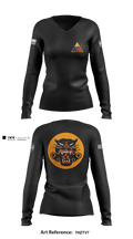 WW2ARMOR.ORG 18634919 Women's Long Sleeve V-neck Shirt - 1