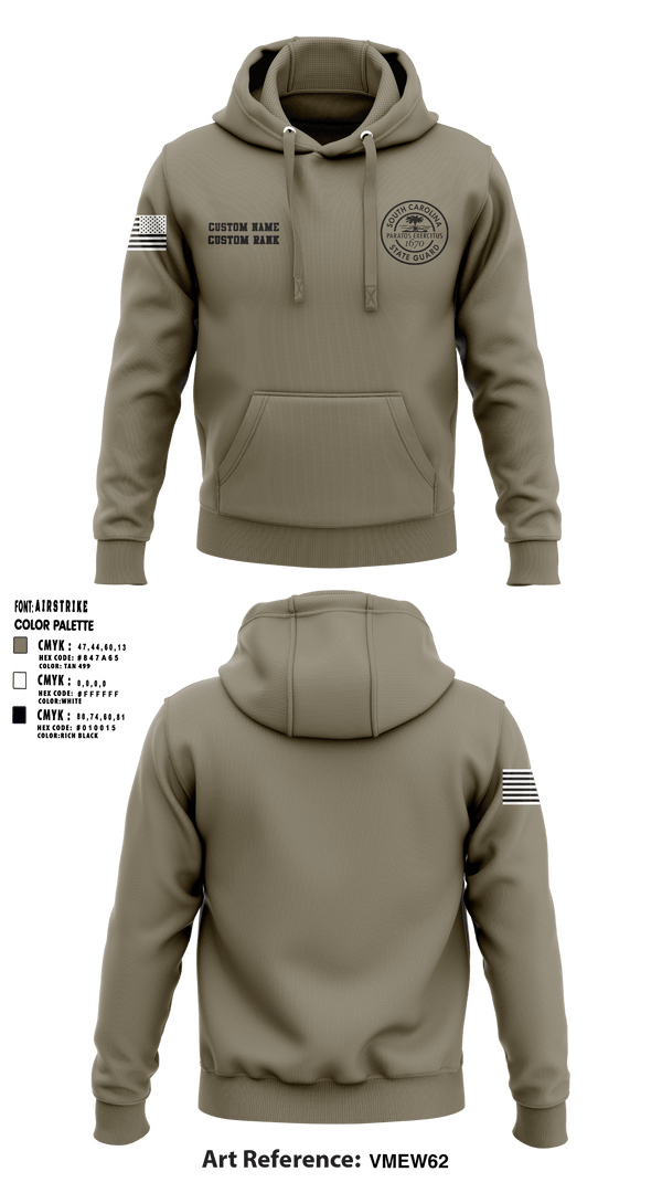 Hoodie, South Carolina State Guard, , Teamtime, Team time, sublimation, custom sports apparel, team uniforms, spirit wear, spiritwear, sports uniforms, custom shirts, team store, custom team store, fundraiser sports, apparel fundraiser