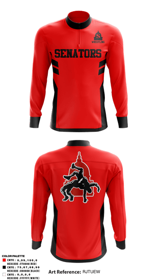 Quarter Zip Jacket, Springfield High School Wrestling, Wrestling, Teamtime, Team time, sublimation, custom sports apparel, team uniforms, spirit wear, spiritwear, sports uniforms, custom shirts, team store, custom team store, fundraiser sports, apparel fundraiser
