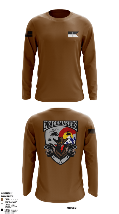 4-4 Attack Battalion 63788655 Long Sleeve Performance Shirt - 5