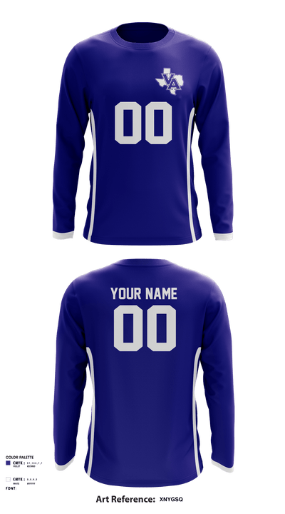 VASA Panther Football 6807670 Long Sleeve Performance Shirt - 2
