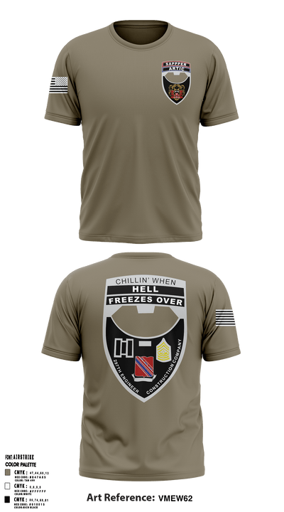 297th Engineer Construction Company 16172794 Short Sleeve Performance Shirt - 1