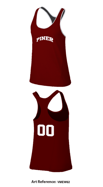 Piner track and field 56920410 Women's Track Singlet - 3