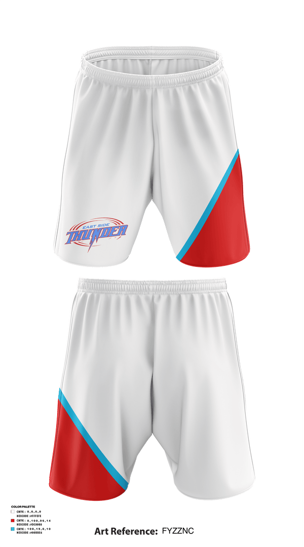 Athletic Shorts With Pockets, East Side Thunder, Baseball, Teamtime, Team time, sublimation, custom sports apparel, team uniforms, spirit wear, spiritwear, sports uniforms, custom shirts, team store, custom team store, fundraiser sports, apparel fundraiser