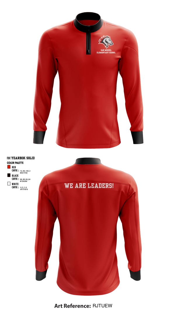 Quarter Zip Jacket, San Miguel Elementary School, , Teamtime, Team time, sublimation, custom sports apparel, team uniforms, spirit wear, spiritwear, sports uniforms, custom shirts, team store, custom team store, fundraiser sports, apparel fundraiser