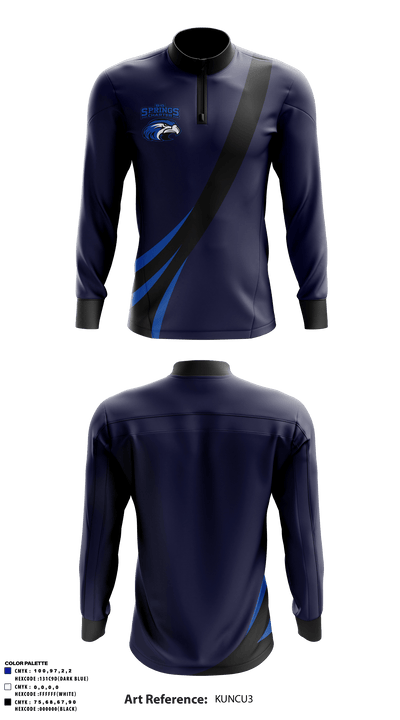 Big Springs Charter School 83708819 Quarter Zip Jacket - 1