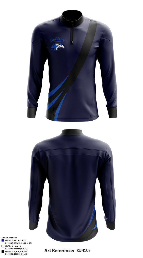 Quarter Zip Jacket, Big Springs Charter School, Spirit Store, Teamtime, Team time, sublimation, custom sports apparel, team uniforms, spirit wear, spiritwear, sports uniforms, custom shirts, team store, custom team store, fundraiser sports, apparel fundraiser