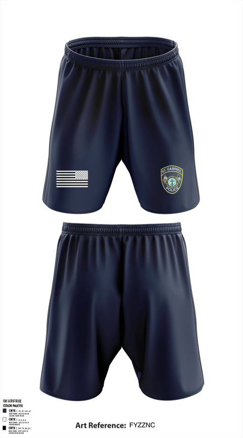 Athletic Shorts With Pockets, SGPD, Police, Teamtime, Team time, sublimation, custom sports apparel, team uniforms, spirit wear, spiritwear, sports uniforms, custom shirts, team store, custom team store, fundraiser sports, apparel fundraiser