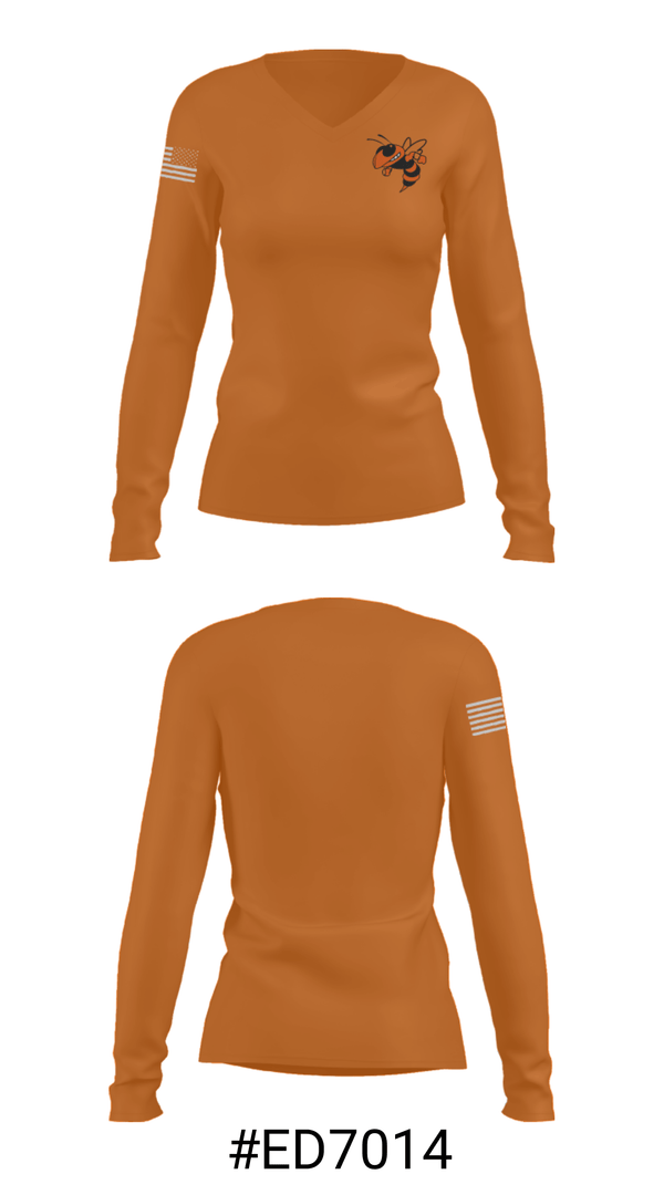 Women's Long Sleeve Vneck Shirt, Coalfield High School Basketball, Women's Basketball, Teamtime, Team time, sublimation, custom sports apparel, team uniforms, spirit wear, spiritwear, sports uniforms, custom shirts, team store, custom team store, fundraiser sports, apparel fundraiser