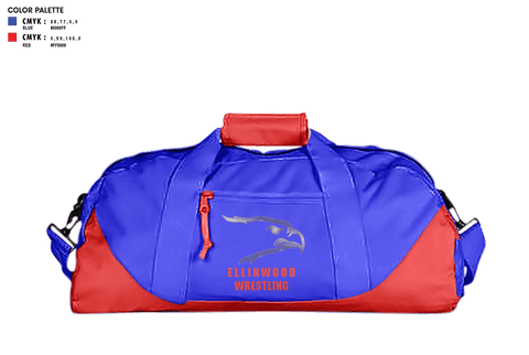 Duffle Bag, Ellinwood Middle School Wrestling, Wrestling, Teamtime, Team time, sublimation, custom sports apparel, team uniforms, spirit wear, spiritwear, sports uniforms, custom shirts, team store, custom team store, fundraiser sports, apparel fundraiser