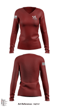 MF CONSTRUCTION LLC 97041340 Women's Long Sleeve V-neck Shirt - 1