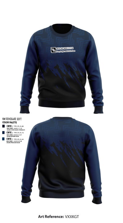 PA WCKD Airsoft Organization 4395836 Crew Neck Sweatshirt - 1