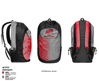 Gear Bag, Duncan High School Volleyball, Women's Volleyball, Teamtime, Team time, sublimation, custom sports apparel, team uniforms, spirit wear, spiritwear, sports uniforms, custom shirts, team store, custom team store, fundraiser sports, apparel fundraiser