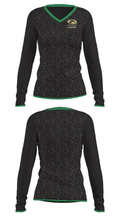Prairieview School Cheer 29417373 Women's Long Sleeve V-neck Shirt - 23