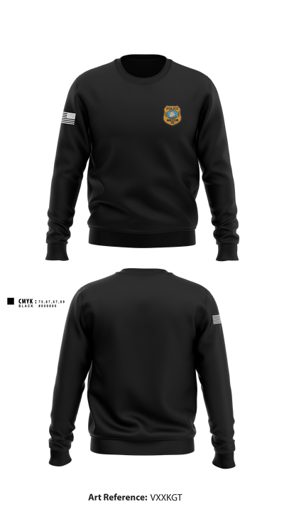 Milton Police Department 34508245 Crew Neck Sweatshirt - 3