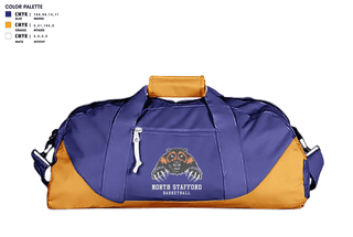 Duffle Bag, North Stafford High School Basketball, Women's Basketball, Teamtime, Team time, sublimation, custom sports apparel, team uniforms, spirit wear, spiritwear, sports uniforms, custom shirts, team store, custom team store, fundraiser sports, apparel fundraiser