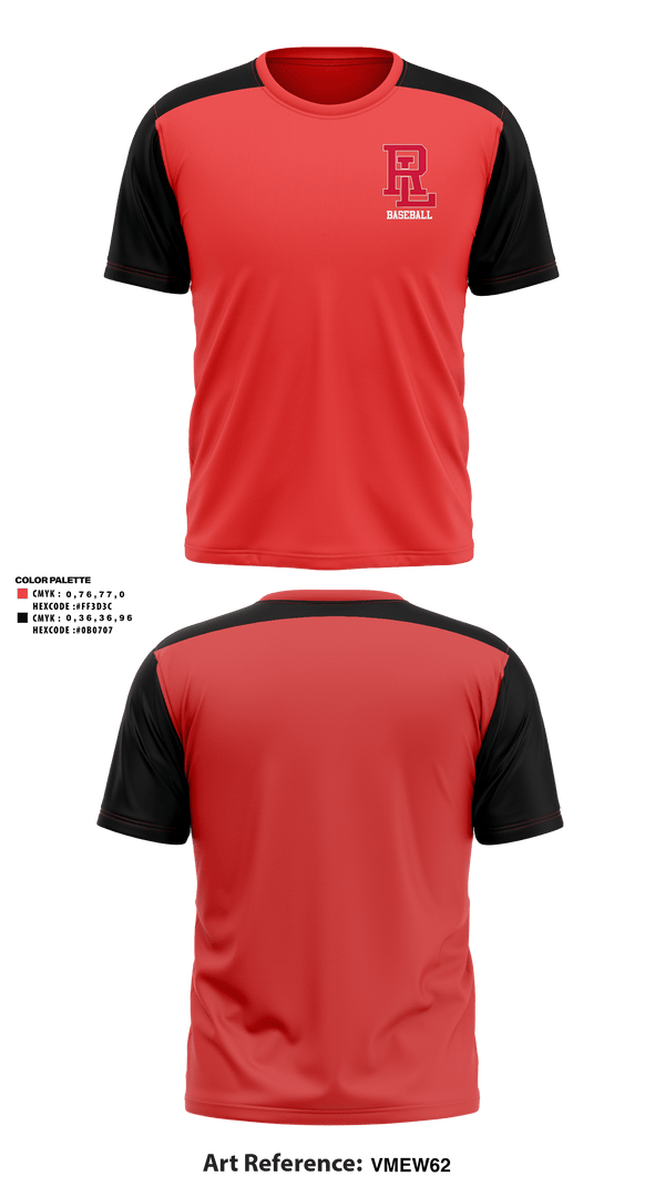 Short Sleeve Performance Shirt, RL Middle, Baseball, Teamtime, Team time, sublimation, custom sports apparel, team uniforms, spirit wear, spiritwear, sports uniforms, custom shirts, team store, custom team store, fundraiser sports, apparel fundraiser