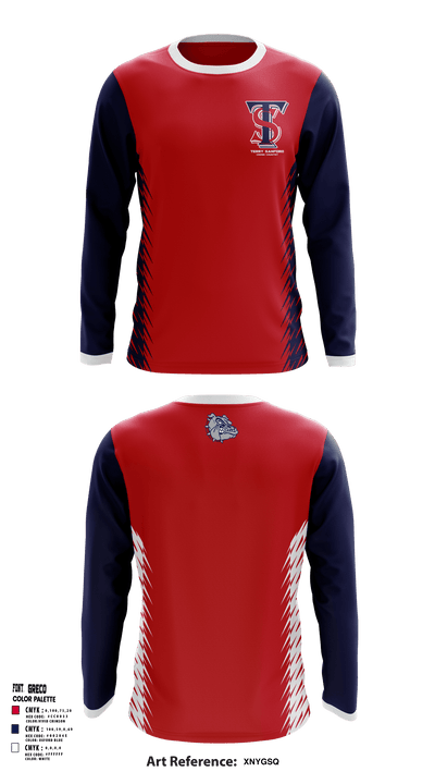 Terry Sanford High School Cross Country 57876739 Long Sleeve Performance Shirt - 1