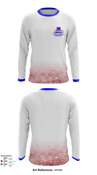 Long Sleeve Performance Shirt, North Asheboro Middle School Basketball, Men's Basketball, Teamtime, Team time, sublimation, custom sports apparel, team uniforms, spirit wear, spiritwear, sports uniforms, custom shirts, team store, custom team store, fundraiser sports, apparel fundraiser
