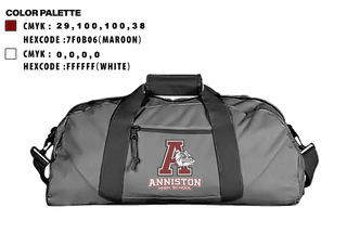 Duffle Bag, Anniston High School, Spirit Store, Teamtime, Team time, sublimation, custom sports apparel, team uniforms, spirit wear, spiritwear, sports uniforms, custom shirts, team store, custom team store, fundraiser sports, apparel fundraiser