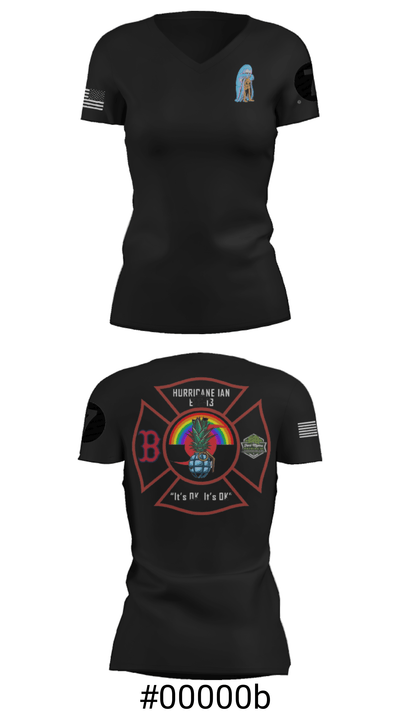 DDT 20743334 Women's Short Sleeve V-neck Shirt - 19
